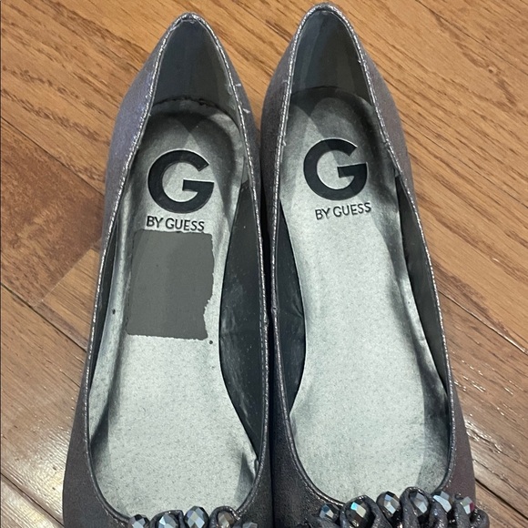 G by Guess Metallic Flats with Floral Embellishment - Picture 9 of 9